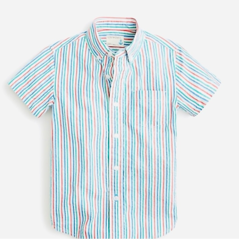 Crewcuts Colorful Striped Button Down Shirt